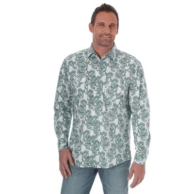 wrangler paisley shirt