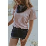 T-shirt rose pâle Wrangler pour femme