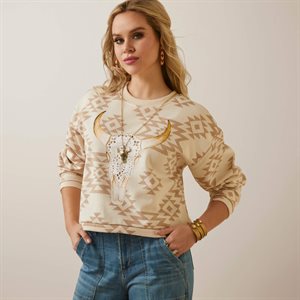 WOMENS OKEEFE SWEATSHIRT ARIAT BRAZILIAN SAND