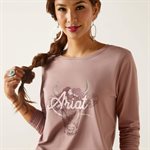 CHEMISE FEMME FAWNA MAUVE ARIAT