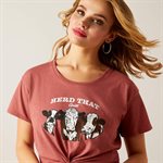 T SHIRT FEM HERD THAT RED CLAY ARIAT