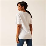 T SHIRT FEMME ARIAT MATERNAL COW BLANC