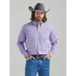 MENS LS MAUVE GEORGE STRAIT WRANGLER SHIRT