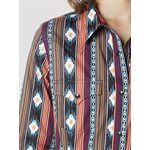 CHEMISE FEM M / L SNAP RETRO MULTI