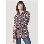 CHEMISE FEM M / L SNAP RETRO MULTI