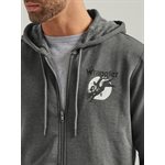 HOODIE HOMME WRANGLER GRAPHITE