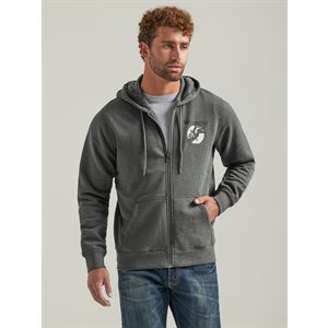 HOODIE HOMME WRANGLER GRAPHITE