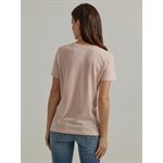 T-shirt rose pâle Wrangler pour femme