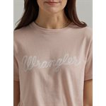 T-shirt rose pâle Wrangler pour femme