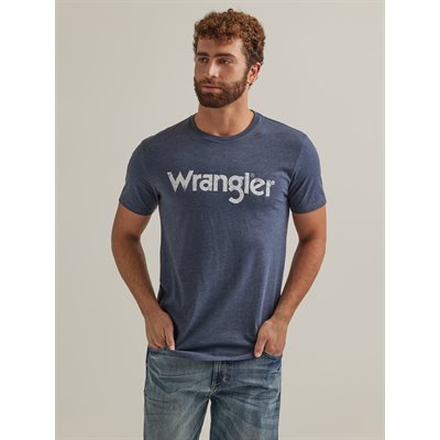 MENS NAVY WRANGLER T SHIRT