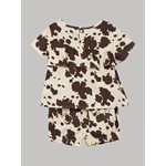 BABY GIRL BROWN COW SET WRANGLER