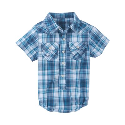 WRANGLER BOY TURQUOISE ONESIE