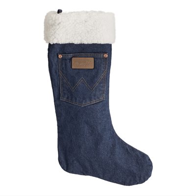 DENIM CHRISTMAS STOCKING WRANGLER