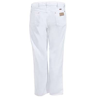 WRANGLER WHITE JEANS MEN ORIGINAL FIT