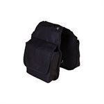 NYLON SADDLE BAG 3 PIECES BLACK