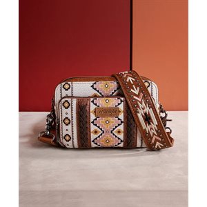 CROSSBODY PURSE LIGHT COFFEE