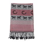 PASHMINA SCARF GREY / BLACK