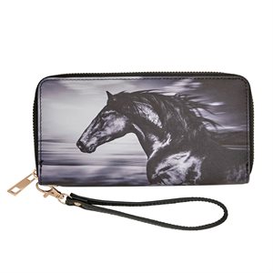 WALLET HORSE BLACK