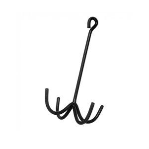 4 PRONG TACK HOOK BLACK