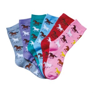 CREW SOCKS RUNNING PONIES STRIPE