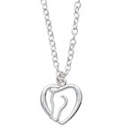 HORSE HEAD HEART NECKLACE