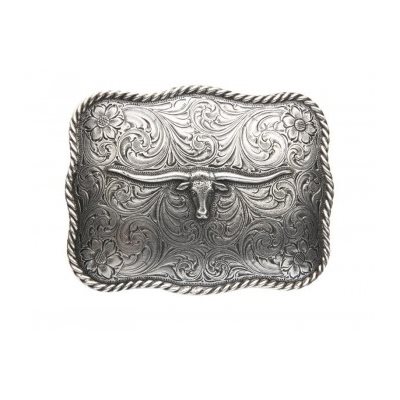 SCALLOPED LONGHORN BUCKLE