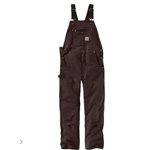 DARK BROWN CARHARTT OVERALLS