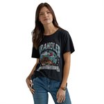 T SHIRT FEMME NOIR WRANGLER BOYFRIEND