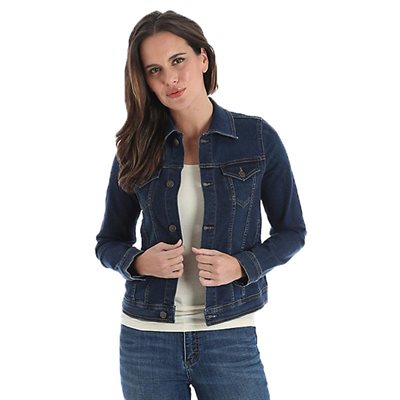 MANTEAU DENIM JEANS FONCE FEMME