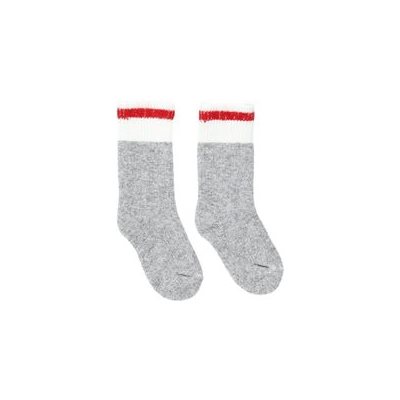 SOCKS - DURAY, "BOREAL KIDS" GREY / RED