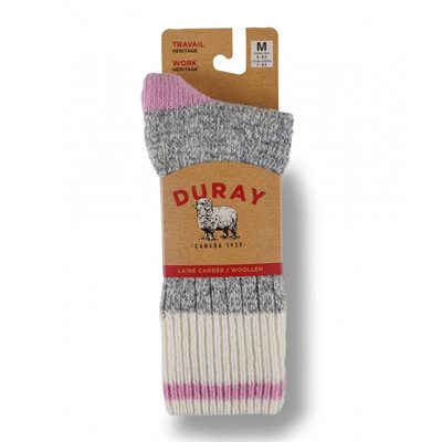 BAS DURAY CLASSIQUE GRIS / ROSE M