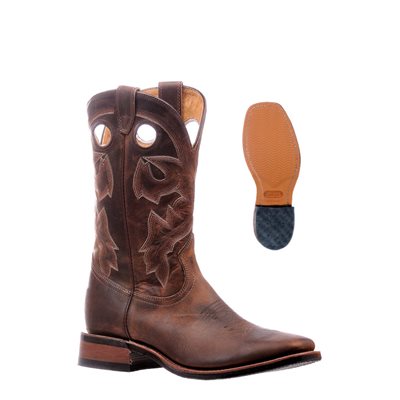 MENS SQ TOE BROWN BOULET BOOTS