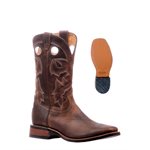 MENS SQ TOE BROWN BOULET BOOTS