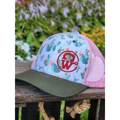 CASQUETTE CW KAKI / ROSE CACTUS