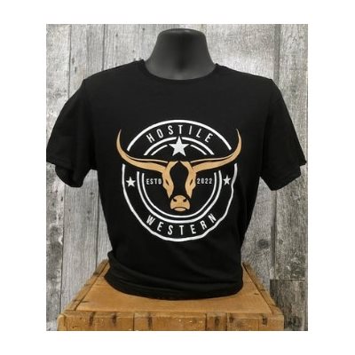 T SHIRT HOMME NOIR LOGO ROND