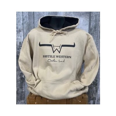 HOODIE BEIGE LOGO HOSTILE