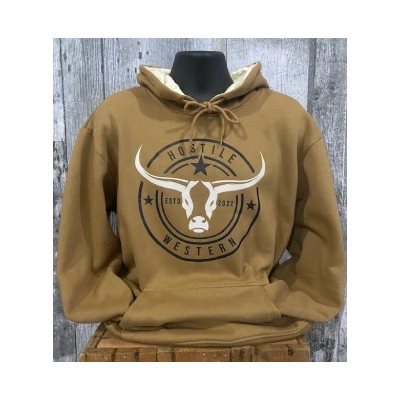 HOODIE BRUN LOGO ROND