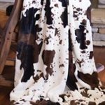 COUVERTURE COWHIDE PLUSH FUR