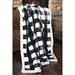 LUMBERJACK BLACK / WHITE PLAID THROW