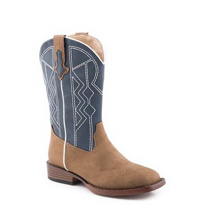 BOTTE LITTLE KID ROPER TAN NAVY SHAFT