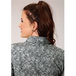 CHEMISE ROPER FEMME SILVER VINE PRINT