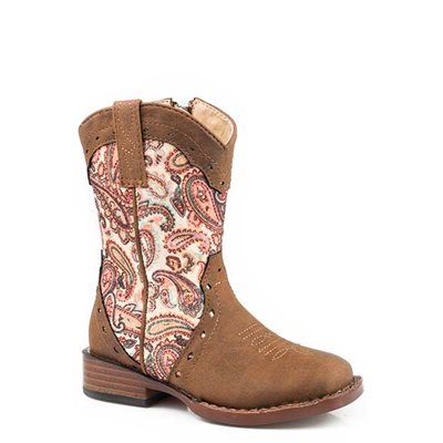 TODDLER ROPER BOOTS VAMP PAISLEY