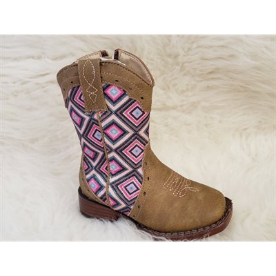 TODDLER BOOTS ROPER GLITTER GEOMETRIC