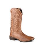 BOTTE FEMME ROPER TAN BURNISH