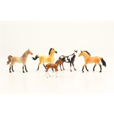 SET 5 HORSE FIGURE