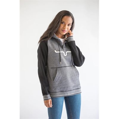 HOODIE FEMME AMIGO CHARCOAL KIMES RANCH