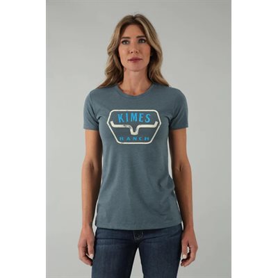 DISTANCE T SHIRT FEM INDIGO KIMES RANCH