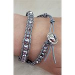 BRACELET PEARL & GREY