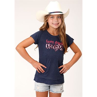 T SHIRT FILLE ROPER NAVY RAGLAN