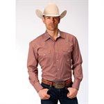 MENS L / S CLAY FOULARD ROPER SHIRT